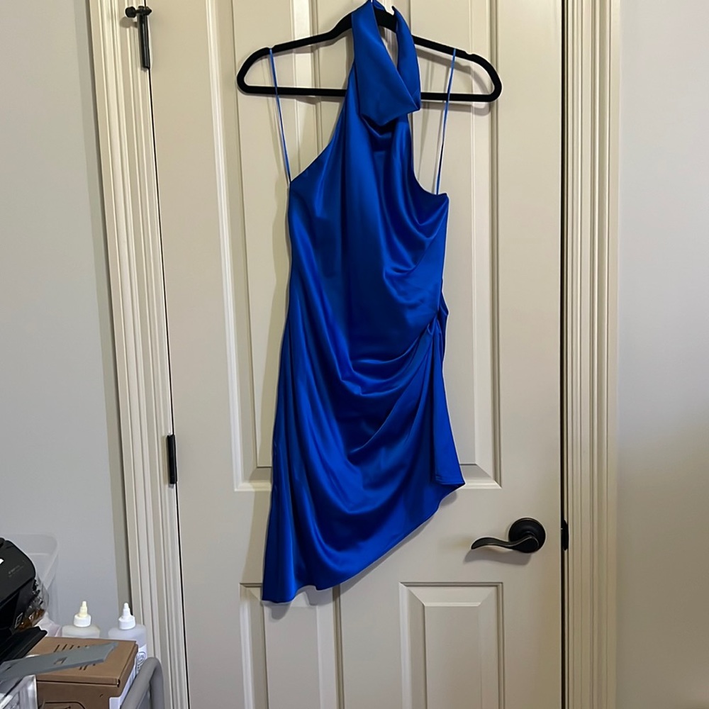 Do+be blue asymmetrical dress
